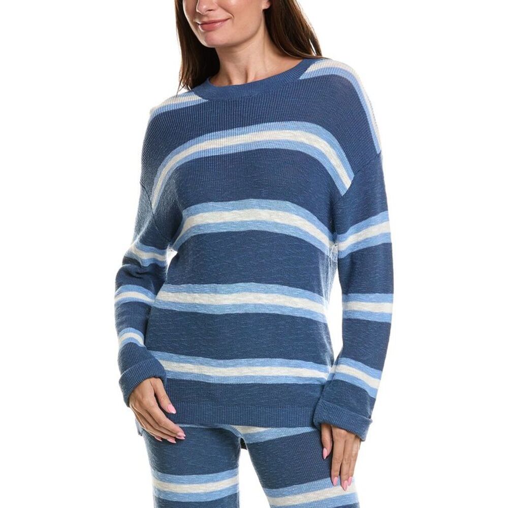 Pj Salvage Womens More Amour Sweater, Blue